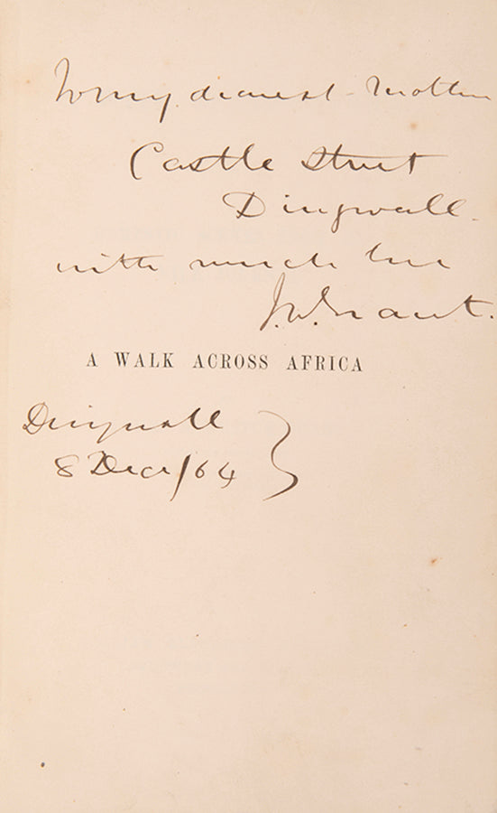 James Grant travelled with Speke from Zanzibar to the source of the Nile at Lake Victoria, naming Ripon Falls