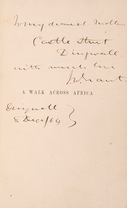 James Grant travelled with Speke from Zanzibar to the source of the Nile at Lake Victoria, naming Ripon Falls