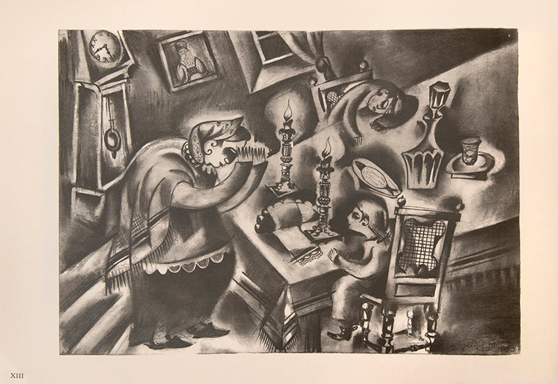 A portfolio of 30 lithographs by the Ukranian-Jewish artist Issachar Ber Ryback depicting his vanished hometown Jewish community.