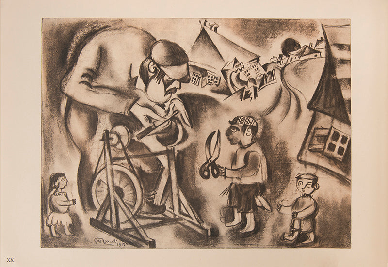 A portfolio of 30 lithographs by the Ukranian-Jewish artist Issachar Ber Ryback depicting his vanished hometown Jewish community.