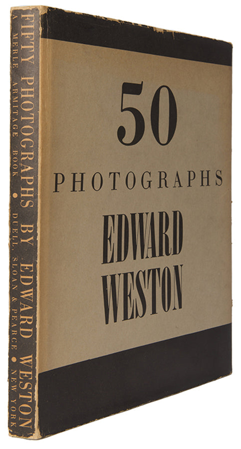 50 Photographs, signed/initialed by Edward Weston, features his selection of photographs giving a broad overview of his work