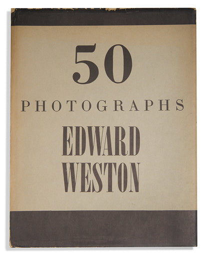 50 Photographs, signed/initialed by Edward Weston, features his selection of photographs giving a broad overview of his work