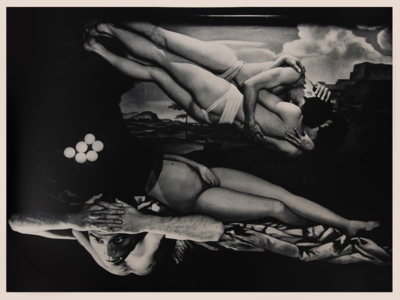 Tadanori Yokoo designed this revised and reimagined version of Eikoh Hosoe's Barakei. Mishima Yukio changed the title to reflect the original Japanese more accurately.