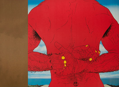 Tadanori Yokoo designed this revised and reimagined version of Eikoh Hosoe's Barakei. Mishima Yukio changed the title to reflect the original Japanese more accurately.