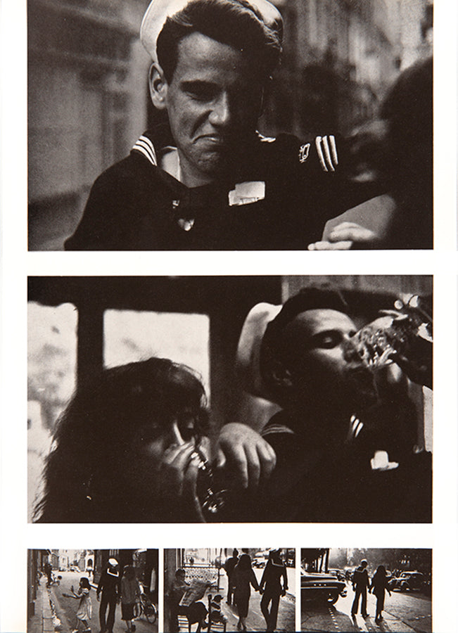 Ed van der Elsken took these photographs while living in Paris between 1950-1954. Love on the Left Bank orihinated from a suggestion by Edward Steichen, who suggested van der Elsken sequence the images into a fictional narrative