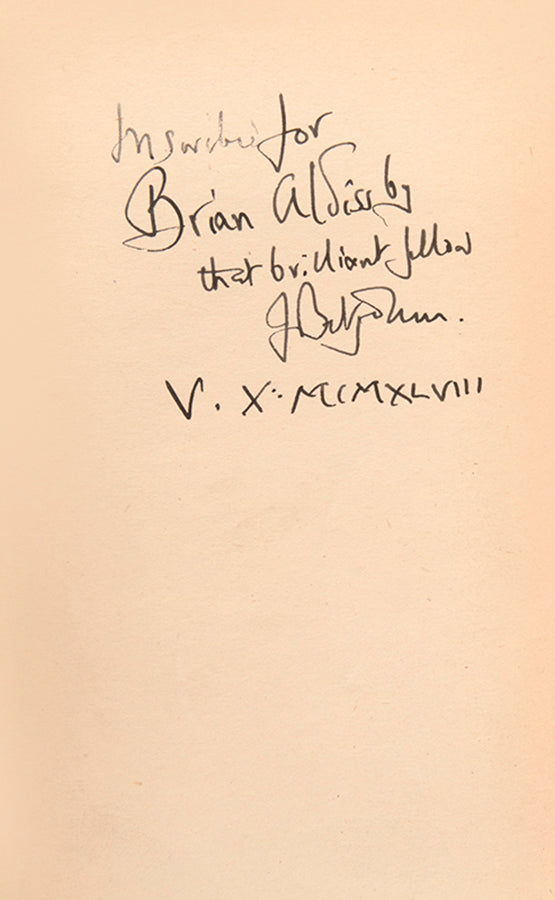 First edition of Selected Poems by John Betjeman, inscribed by the author.