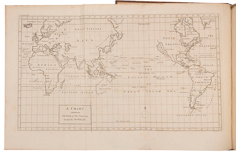 Anson's voyage recounts the expedition made to cut off Spanish supplies of wealth from South America after the outbreak of war between Britain and Spain in 1739.