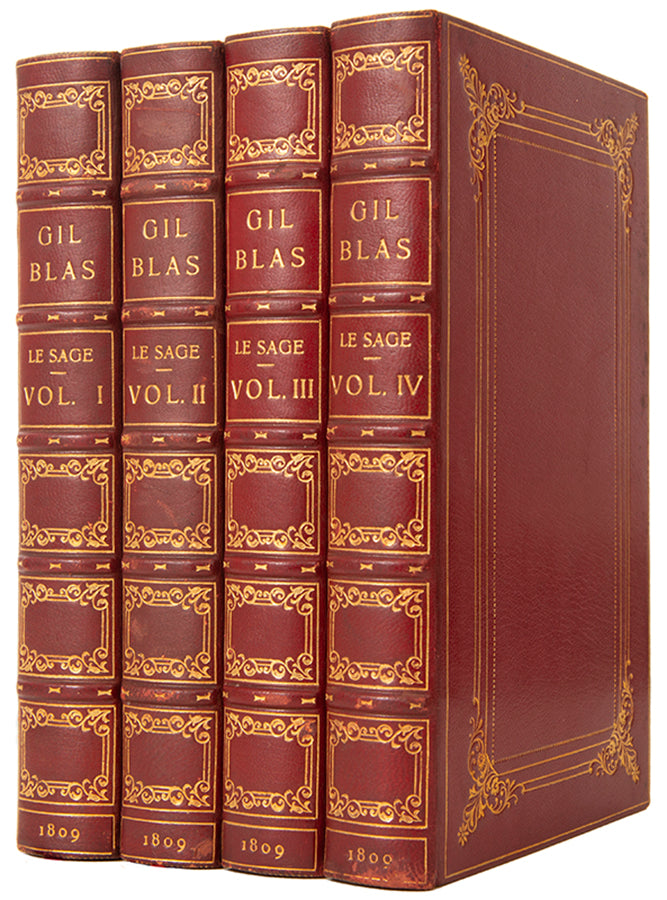 The first edition of Malkin's English translation of Lesage's classic picaresque novel L'Histoire de Gil Blas.