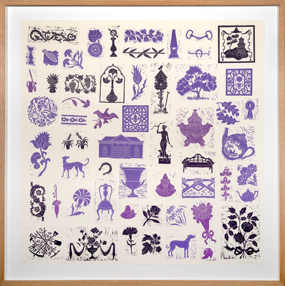 Rory Hutton,Winter, 2023, linocut printed in colours, signed by the artist, from the edition of 5, on wove paper