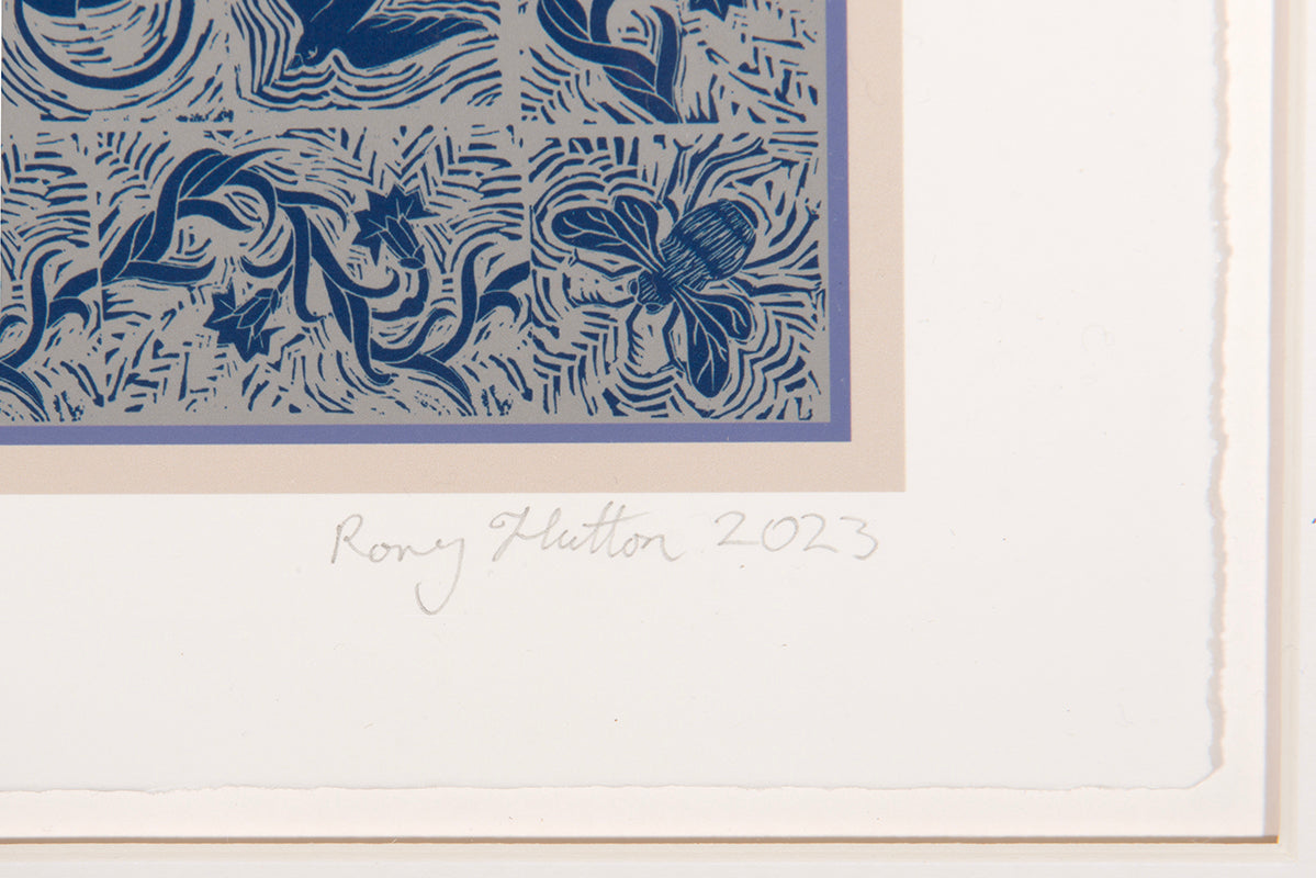 Rory Hutton, Bunny's Garden, 2023, giclee printed in colours, signed by the artist, from the edition of 30, on wove paper