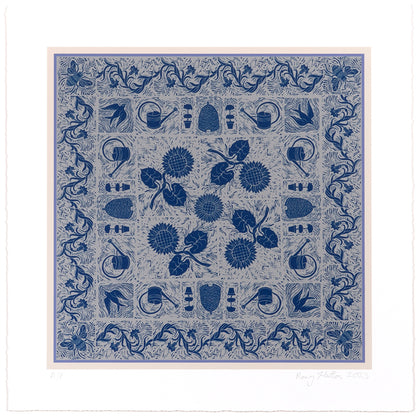 Rory Hutton, Bunny's Garden, 2023, giclee printed in colours, signed by the artist, from the edition of 30, on wove paper