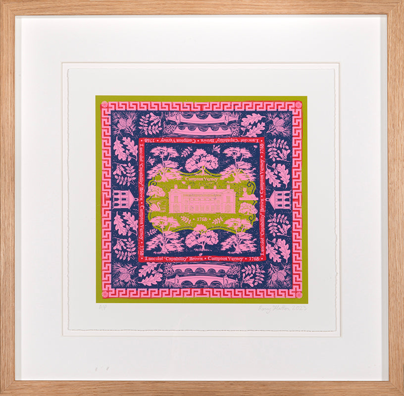 Rory Hutton, Compton Verney, 2023, giclee printed in colours, signed by the artist, from the edition of 30, on wove paper