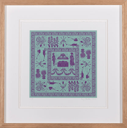 Rory Hutton, Gardeners, 2023, giclee printed in colours, signed by the artist, from the edition of 30, on wove paper