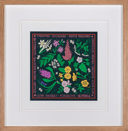 Rewilding by Rory Hutton, is a 2023 giclee print, signed by the artist, from the edition of 30, printed on wove paper.