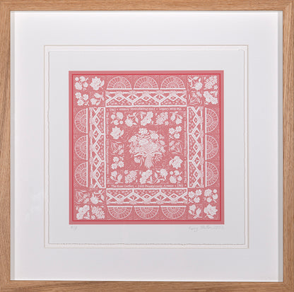 Rory Hutton, Rose Garden, 2023, giclee printed in colours, signed by the artist, from the edition of 30, on wove paper