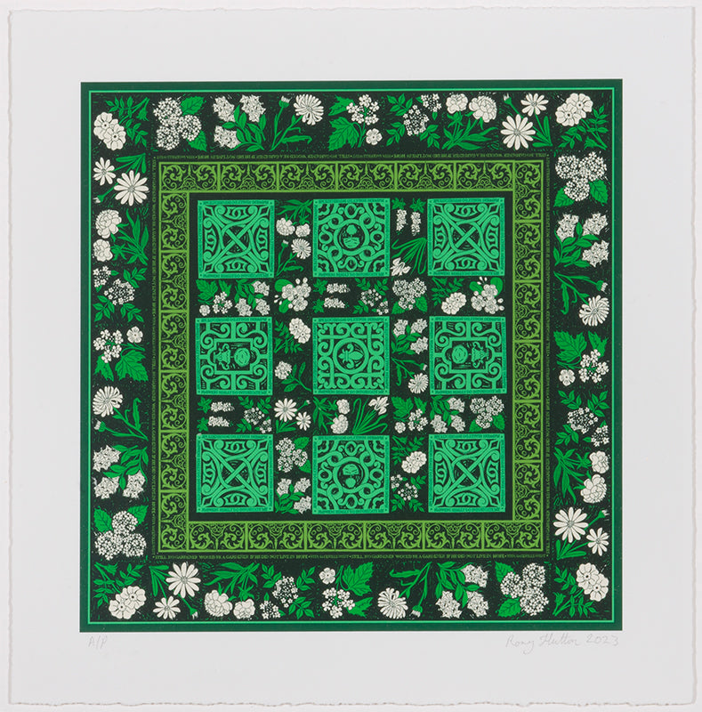 Vita's Garden by Rory Hutton is a giclee print, signed by the artist, from the edition of 30, and published in 2023.