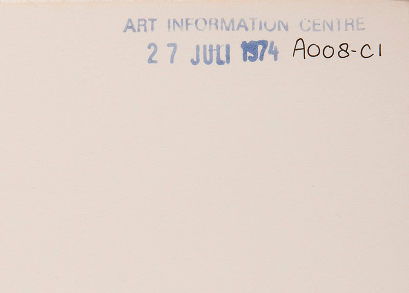 An exhibited copy of this highlight among 1970s conceptual artists' books. In the introduction, John Baldessari explains that Choosing Green Beans documents a game devised for two players.