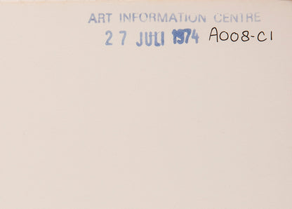 An exhibited copy of this highlight among 1970s conceptual artists' books. In the introduction, John Baldessari explains that Choosing Green Beans documents a game devised for two players.