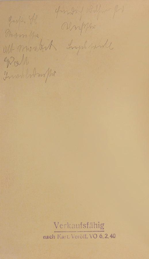 This copy was issued in 1940 and has the stamp of the German censor. 