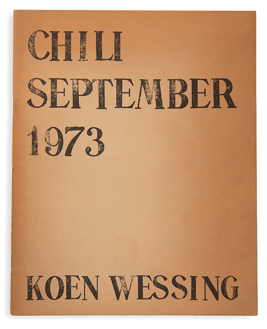 Koen Wessing's Chili September 1973 was issued just a month or so after General Pinochet's coup.