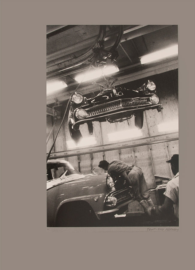 Robert Frank's Flower Is consists of three bodies of work. It begins with photographs taken in Paris of flowers, flower sellers, and chance encounters on the street, continues in a car factory in Detroit, and ends with polaroids made in Mabou Mines, Nova Scotia.