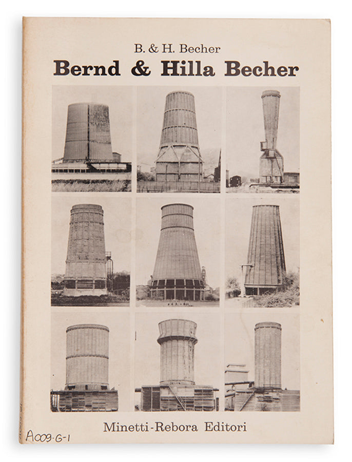 This book was issued in the 'Flying Artbooks' series curated by Germano Celant to coincide with an exhibition of Bernd & Hilla Becher's photographs at Galleriaforma, Genoa, their first exhibition in Italy.