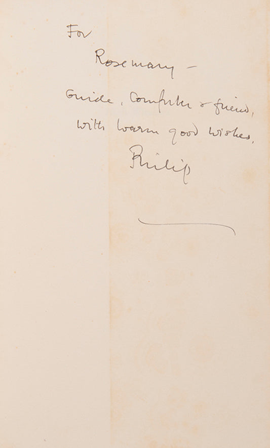 This copy of High Windows is from the library of Rosemary Goad, the first female director of Faber & Faber, inscribed to her by Philip Larkin