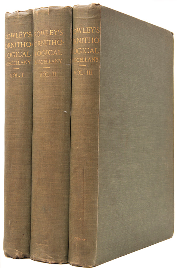 First edition of Ornithological Miscellany by George Dawson Rowley, with 135 plates.