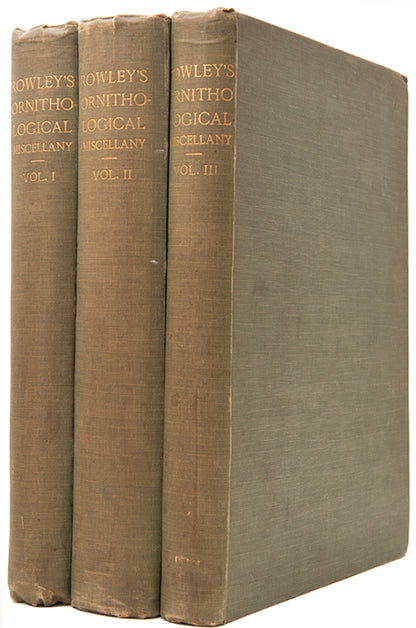 First edition of Ornithological Miscellany by George Dawson Rowley, with 135 plates.