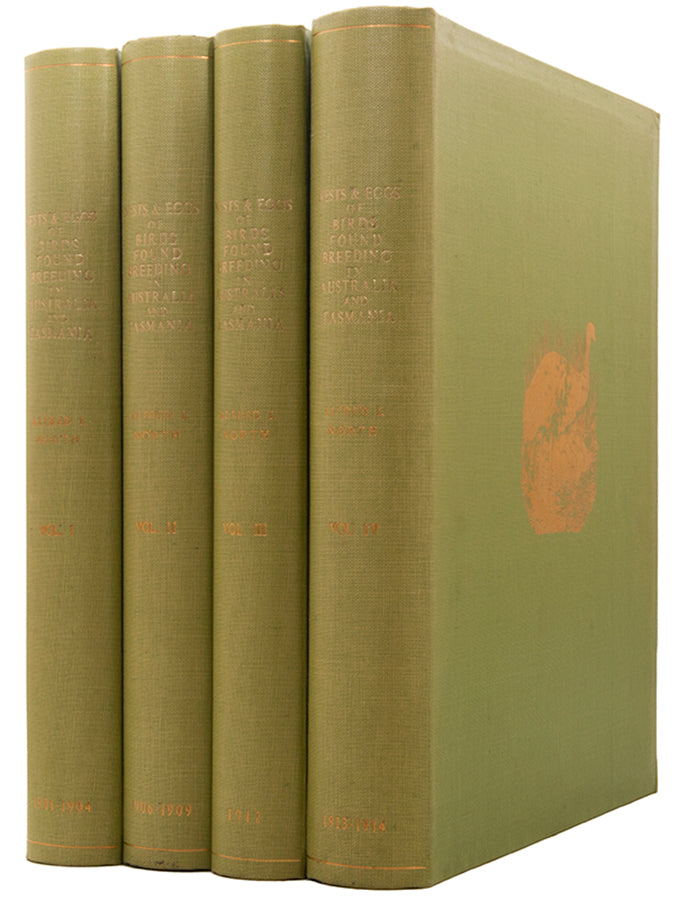 The enlarged second edition of North's comprehensive survey of the birds' nests and eggs of Australia and Tasmania, in the original printed wrappers.