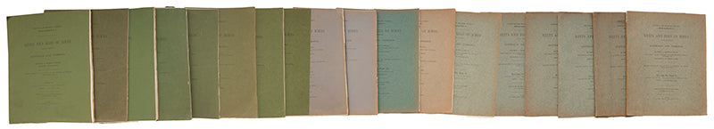 The enlarged second edition of North's comprehensive survey of the birds' nests and eggs of Australia and Tasmania, in the original printed wrappers.