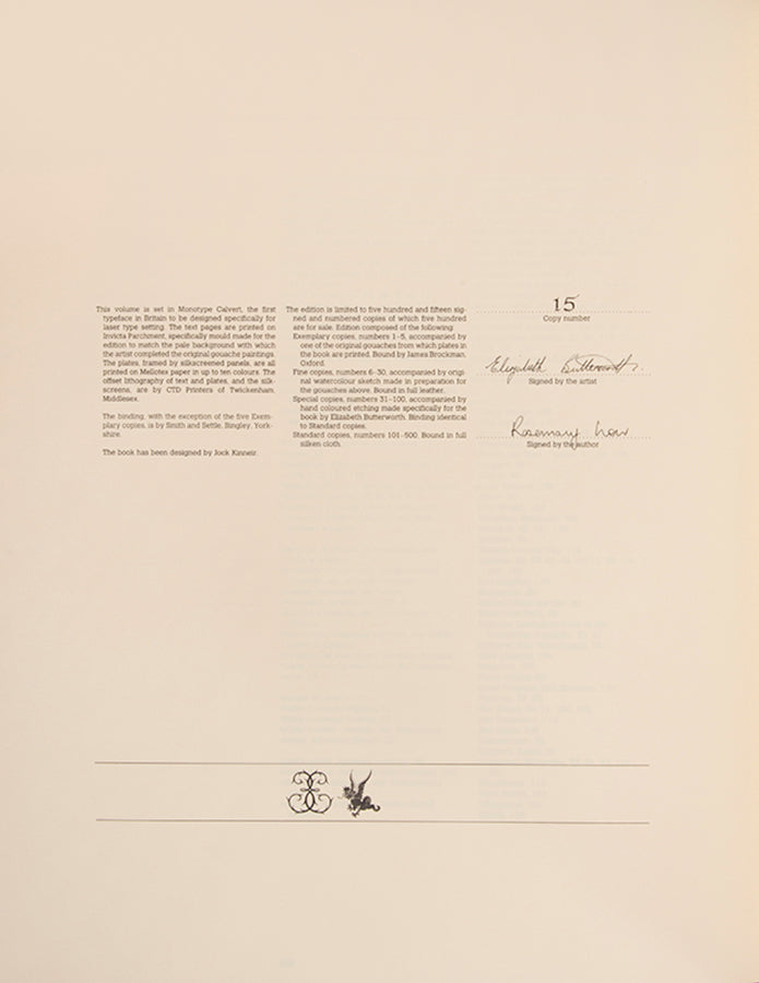 A signed limited edition issue of Elizabeth Butterworth's Amazon Parrots, illustrated with 28 colourplates on Mellotex paper.