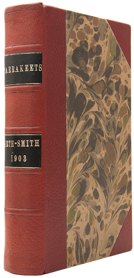 The first edition of Davd Seth-Smith monograph on Parakeets illustrated with 20 colour plates, 19 of which are hand-coloured.