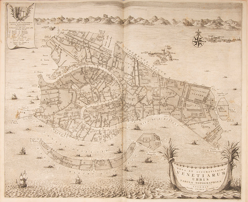 Splendor Magnificentissimae Urbis Venetiarum by Johann Georh Graevius, with folding panorama and plan of the city after Blaeu.