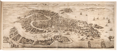 Splendor Magnificentissimae Urbis Venetiarum by Johann Georh Graevius, with folding panorama and plan of the city after Blaeu.