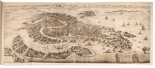 Splendor Magnificentissimae Urbis Venetiarum by Johann Georh Graevius, with folding panorama and plan of the city after Blaeu.