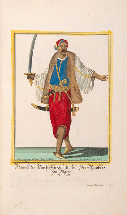 Recueil des differens costumes des peoples sujets de l'empire othoman. [bound with] [Die algierische Hofstaat, dabei die beiden Brüder Wolfgang im Sclavendienst].