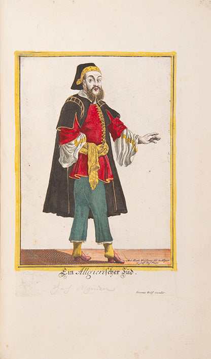 Recueil des differens costumes des peoples sujets de l'empire othoman. [bound with] [Die algierische Hofstaat, dabei die beiden Brüder Wolfgang im Sclavendienst].