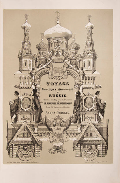 A fine set of Demidoff's most sought-after illustrated books from the Rothschild-Ferrières library