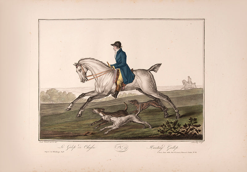 A fine copy of Recueil de chevaux de tous genres by Carle and Horace Vernet, a remarkable series of hand-coloured lithographs of horses.