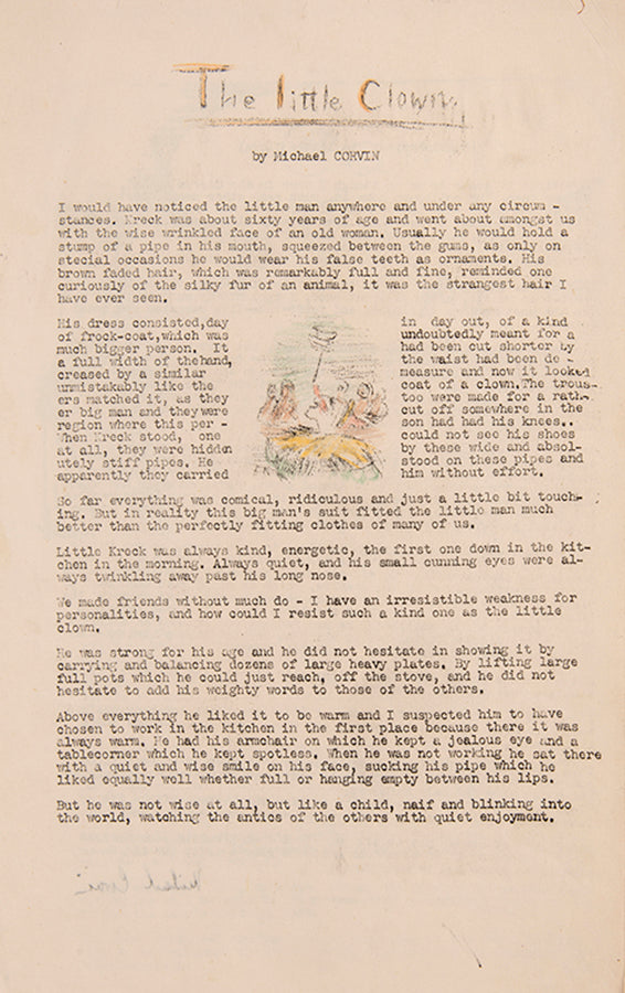 The Camp Almanac 1940-41 is a special end-of-year double issue of The Camp newspaper, produced by detainees of Hutchinson Internment Camp on the Isle of Man. This copy signed or inscribed by many of the contributors including Kurt Schwitters.