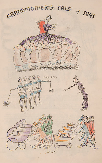 The Camp Almanac 1940-41 is a special end-of-year double issue of The Camp newspaper, produced by detainees of Hutchinson Internment Camp on the Isle of Man. This copy signed or inscribed by many of the contributors including Kurt Schwitters.