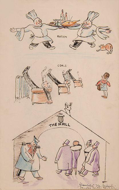 The Camp Almanac 1940-41 is a special end-of-year double issue of The Camp newspaper, produced by detainees of Hutchinson Internment Camp on the Isle of Man. This copy signed or inscribed by many of the contributors including Kurt Schwitters.