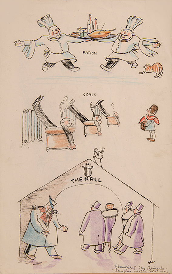 The Camp Almanac 1940-41 is a special end-of-year double issue of The Camp newspaper, produced by detainees of Hutchinson Internment Camp on the Isle of Man. This copy signed or inscribed by many of the contributors including Kurt Schwitters.