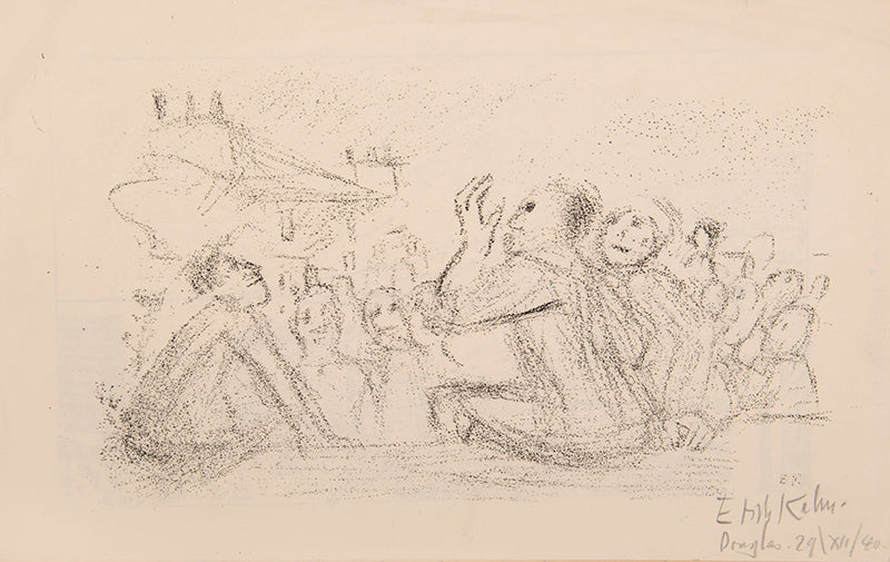 The Camp Almanac 1940-41 is a special end-of-year double issue of The Camp newspaper, produced by detainees of Hutchinson Internment Camp on the Isle of Man. This copy signed or inscribed by many of the contributors including Kurt Schwitters.