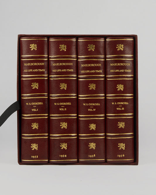 First edition of Winston Churchill's Marlborough His Life and Times, his magnum opus biography of his ancestor John Churchill, Duke of Marlborough