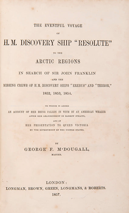The eventful voyage of H.M. discovery ship "Resolute"