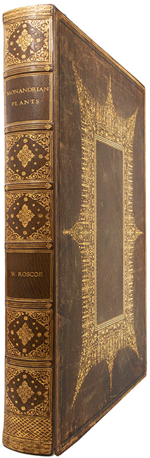First edition of Monandrian Plants by William Roscoe, one of the most impressive lithographed botanical books.