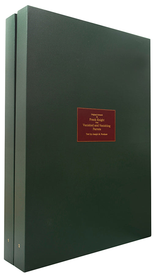 A fine set of 37 original watercolours by Frank Knight for Joseph Forshaw's Vanished and Vanishing Parrots.