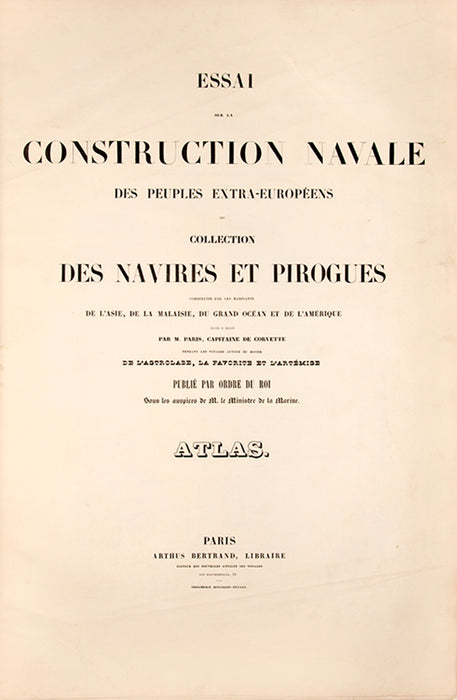 Essai sur la construction navale des peuples extra-européens